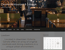 Tablet Screenshot of cenoteloungevictoria.ca